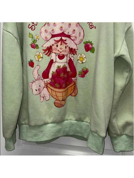Dolls Kill Strawberry Shortcake Graphic Crewneck Sweater Strawberries Large - Picture 5 of 11